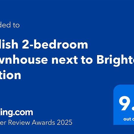 Stylish 2-Bedroom Townhouse Next To Brighton Station 外观 照片